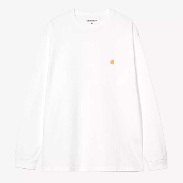 Carhartt WIP Chase T-shirt l/s White / Gold